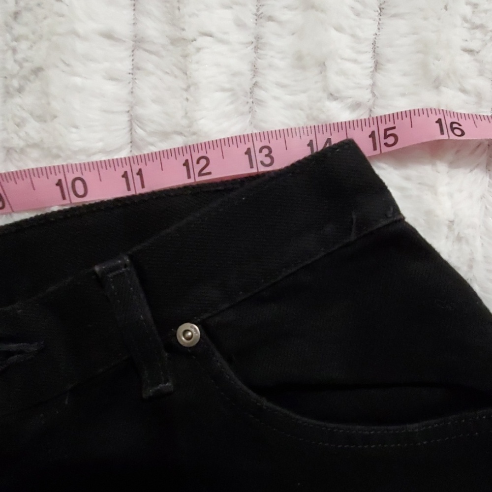 Vintage Chic by H-I-S• black high waist jeans size10 tall retro Mom jeans 80s - Picture 6 of 12